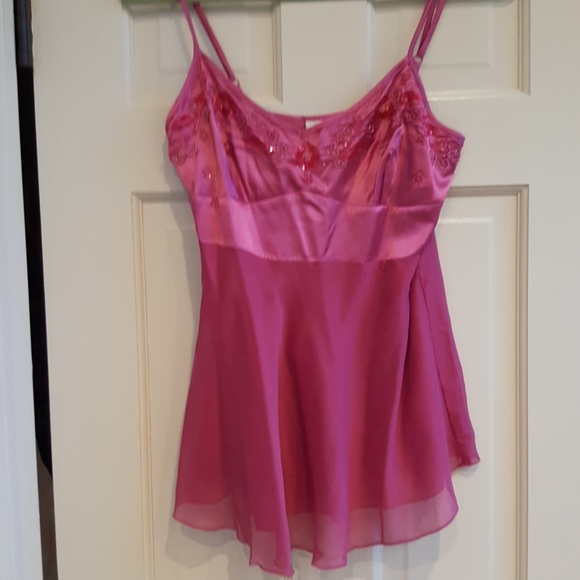 Black and Pink Adorable Bling Top EUC - Picture 2 of 2